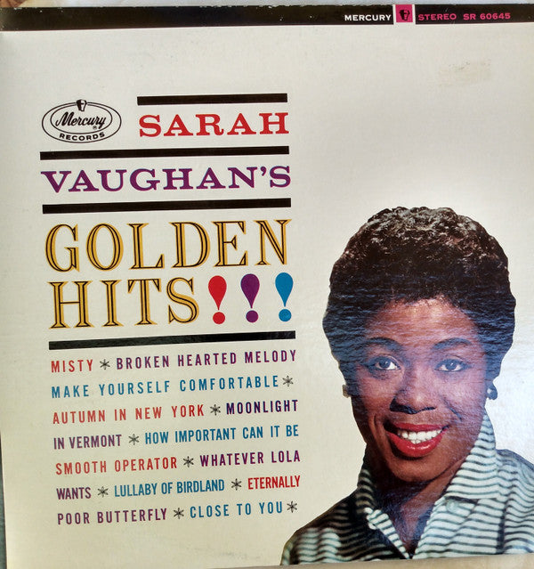 Sarah Vaughan's Golden Hits!!!