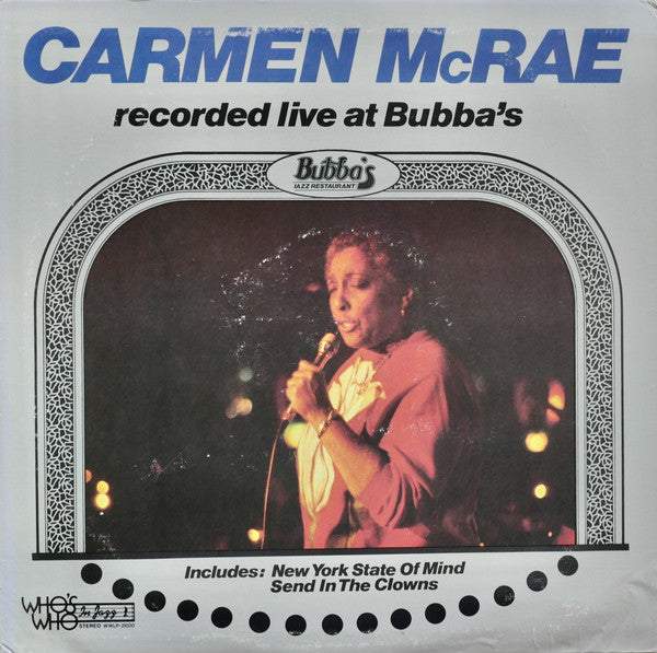 Recorded Live At Bubba's