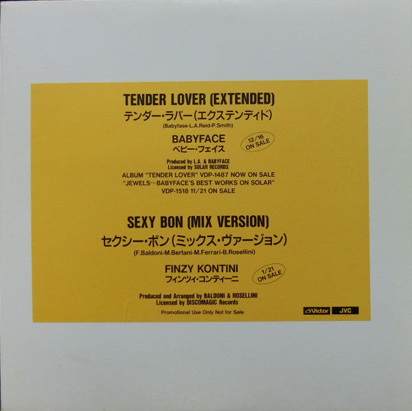 Tender Lover (Extended) / Sexy Bon (Mix Version)