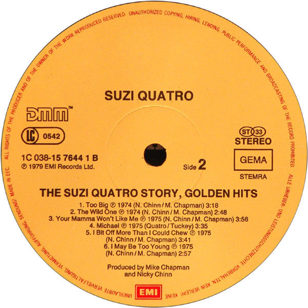 The Suzi Quatro Story - 12 Golden Hits