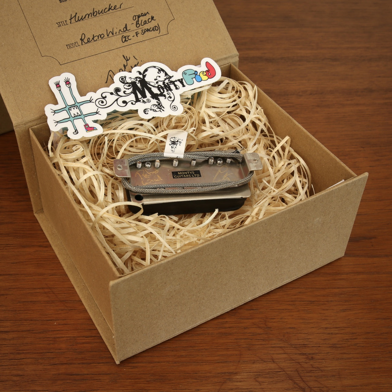 Monty's Guitars Monty's Retro Wind Humbucker Open Black Set