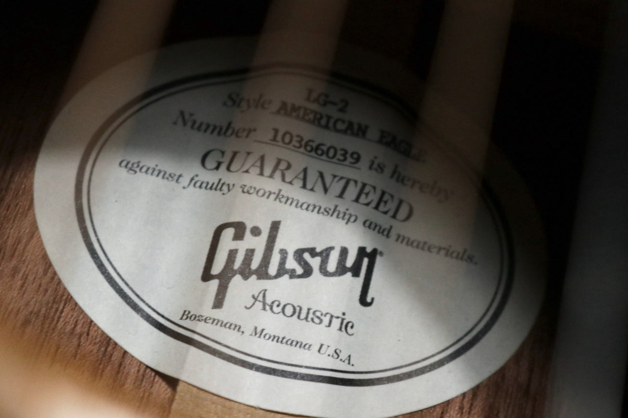 Gibson LG-2 American Eagle Antique Natural 2016