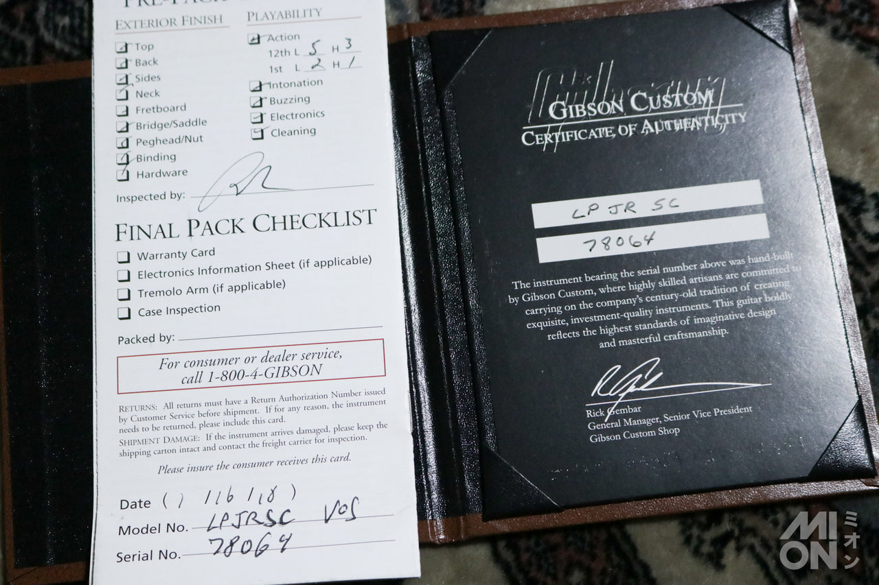 Gibson Custom Shop 1957 Les Paul Junior Single Cut VOS Tobacco Sunburst Hand Selected 2018