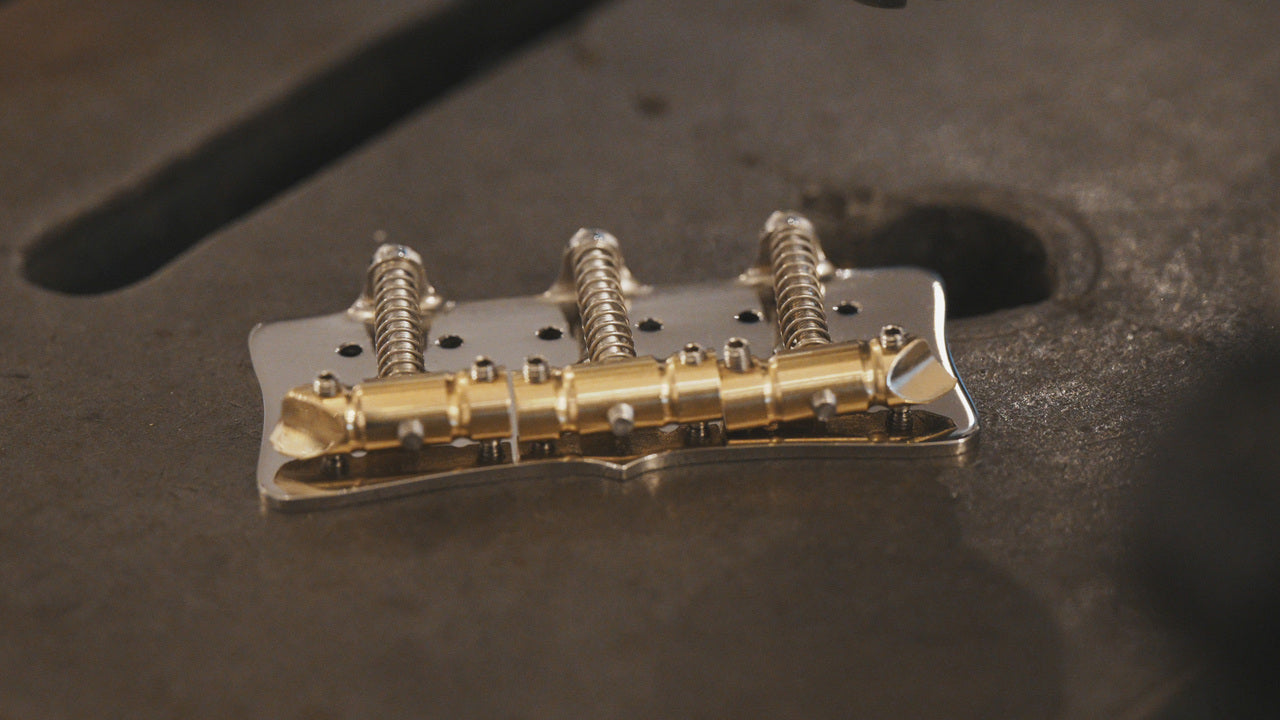 Slusser Handmade Guitars Retrofit Custom Saddles (Custom parts for Telecaster)