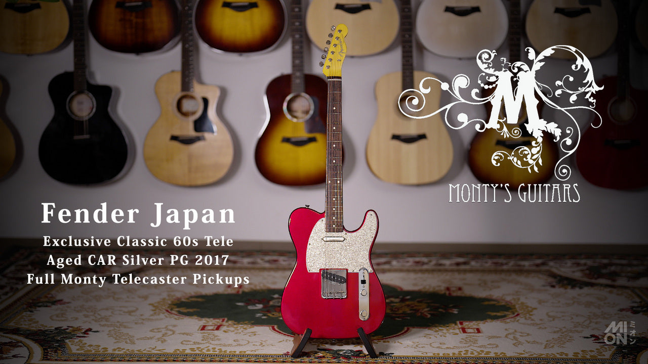 Fender Japan Exclusive Classic 60s Tele Aged Candy Apple Red 2017 w/ Full Monty TL Pickups