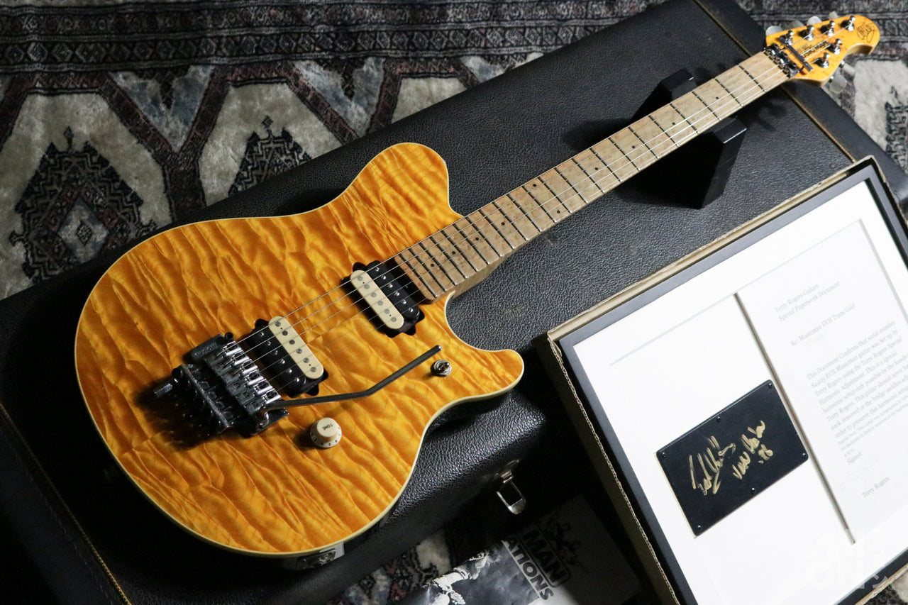 MUSIC MAN EVH Trans Gold 1993 Model w/ Terry Rogers Guitars Special Paperwork Document