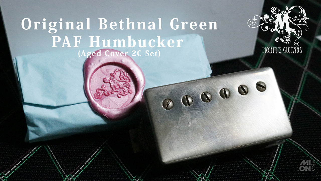 Monty's Guitars Original Bethnal Green PAF Humbucker Pickups Aged Cover 2C Set