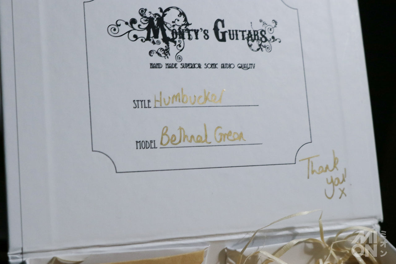 Monty's Guitars Original Bethnal Green PAF Humbucker Pickups Aged Cover 2C Set