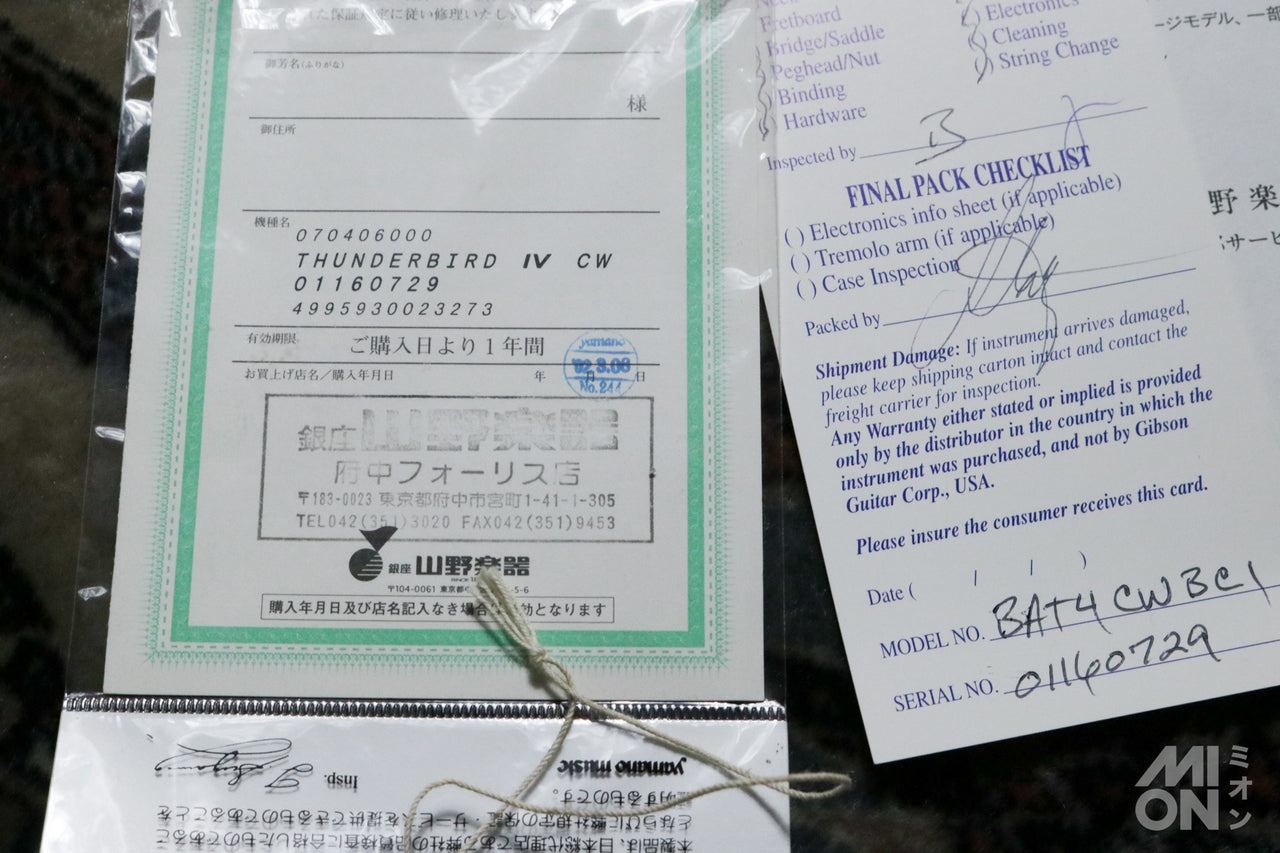 Gibson Thunderbird IV CW 2000