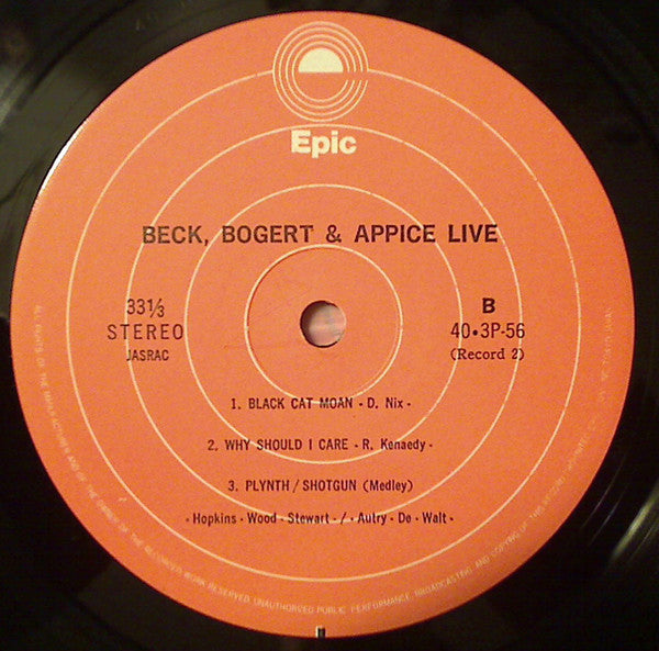 Beck, Bogert & Appice Live