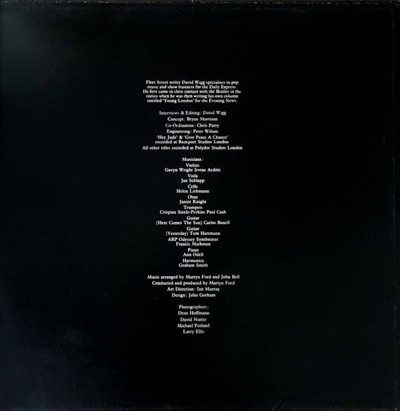 The Beatles Tapes From The David Wigg Interviews