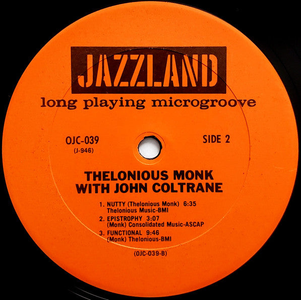 Thelonious Monk With John Coltrane