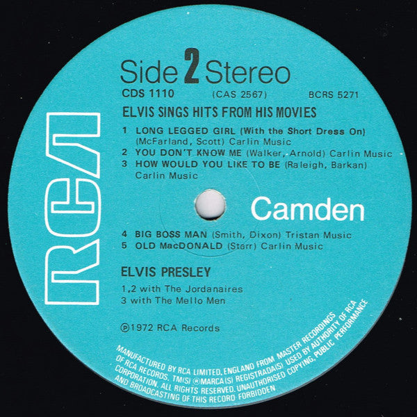 Elvis Sings Hits From His Movies