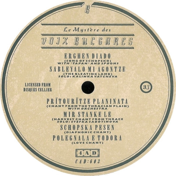Le Mystère Des Voix Bulgares
