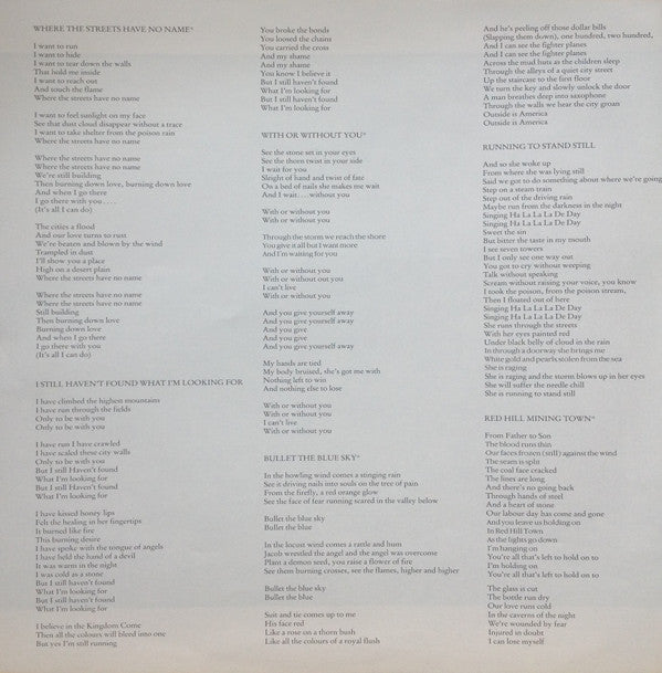 The Joshua Tree = ヨシュア・トゥリー