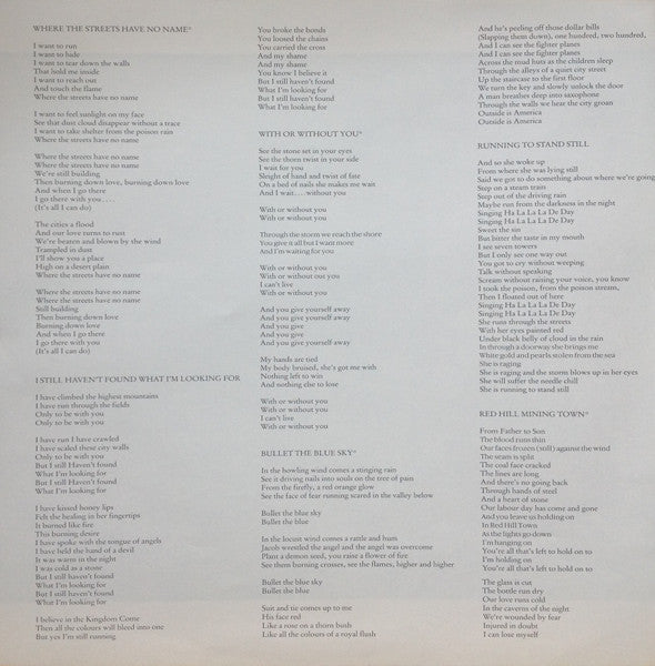 The Joshua Tree = ヨシュア・トゥリー