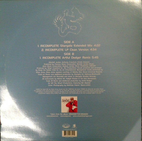 Release: Incomplete-Vinyl-UK-2000-572 754-1, 572 754-1-296612