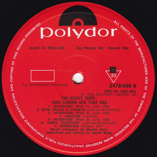 The Beatles Tapes From The David Wigg Interviews