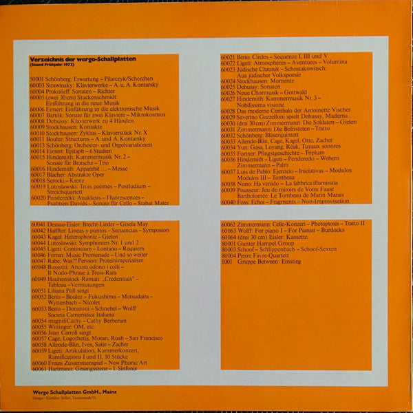 Heterophonie (1959/1961)