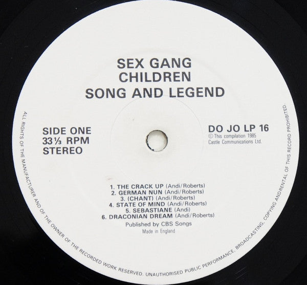 Song And Legend