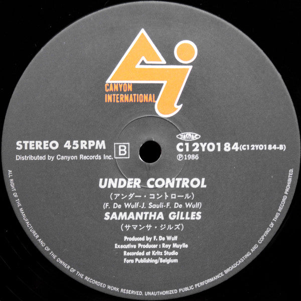 Music Is My Thing / Under Control