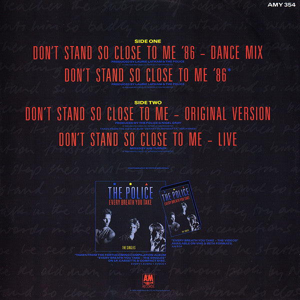 Don't Stand So Close To Me '86