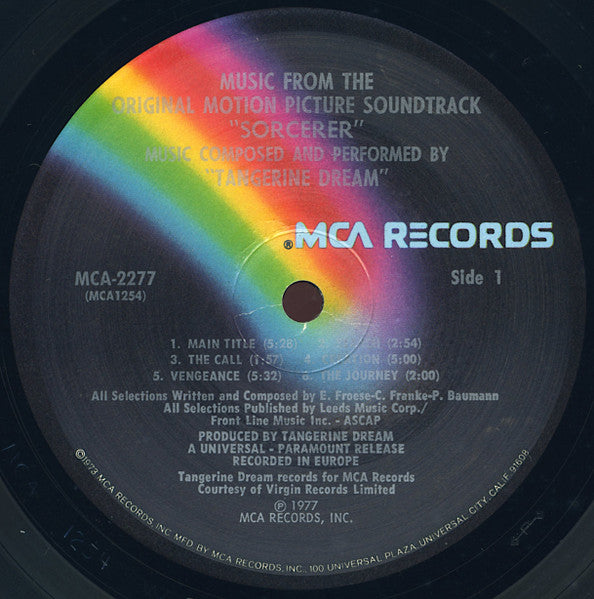 Music From The Original Motion Picture Soundtrack "Sorcerer"