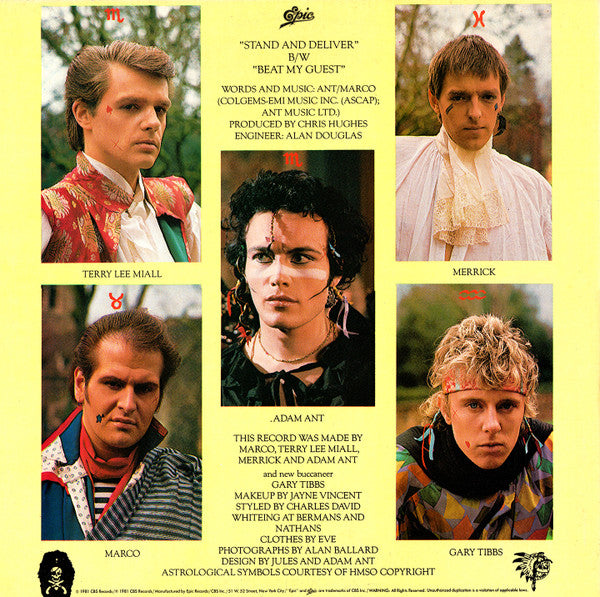 Release: Stand & Deliver!-Vinyl-US-1981-49-02193-389900