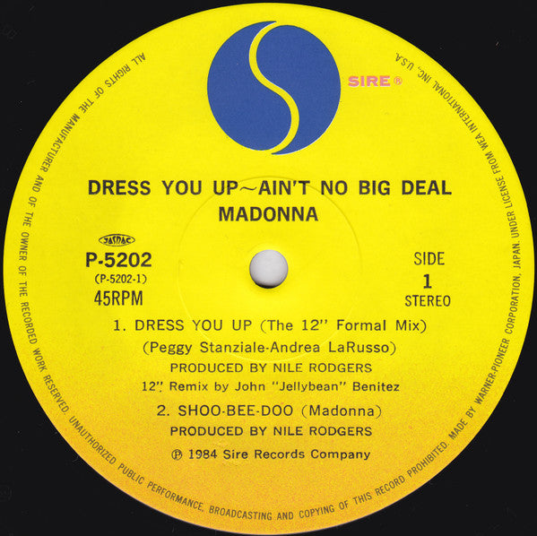 Dress You Up ~ Ain't No Big Deal