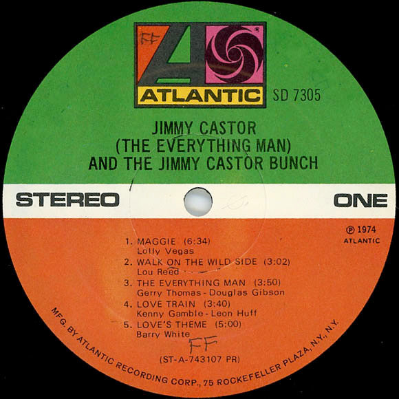 Jimmy Castor (The Everything Man) And The Jimmy Castor Bunch