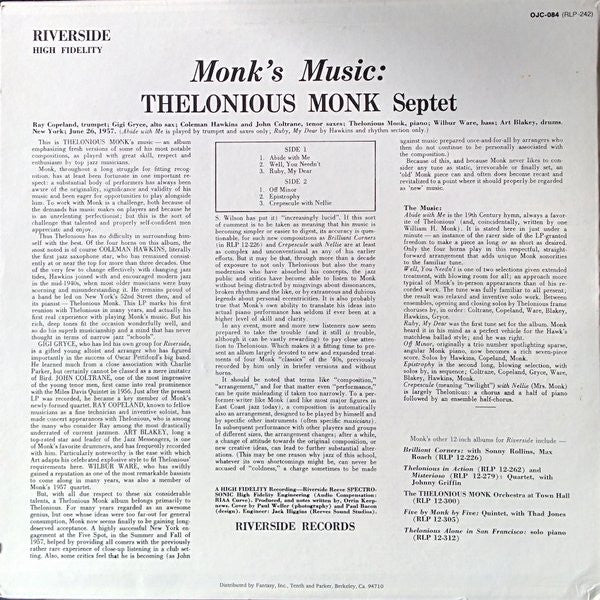 Monk's Music