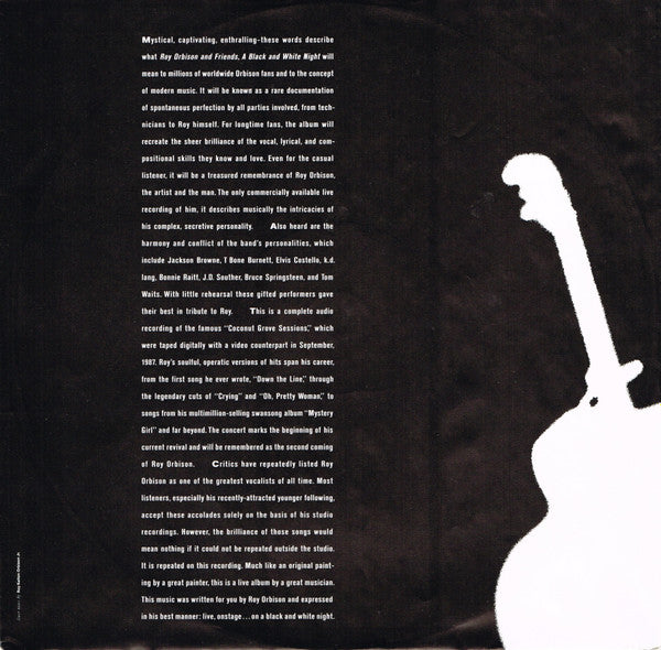 Roy Orbison And Friends - A Black And White Night Live