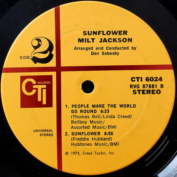 Release: Sunflower-Vinyl-US-1973-CTI 6024-598800