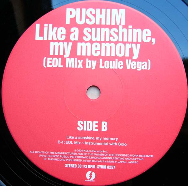 Like A Sunshine, My Memory (EOL Mix By Louie Vega)