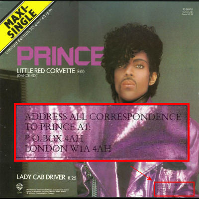Little Red Corvette (Dance Mix)