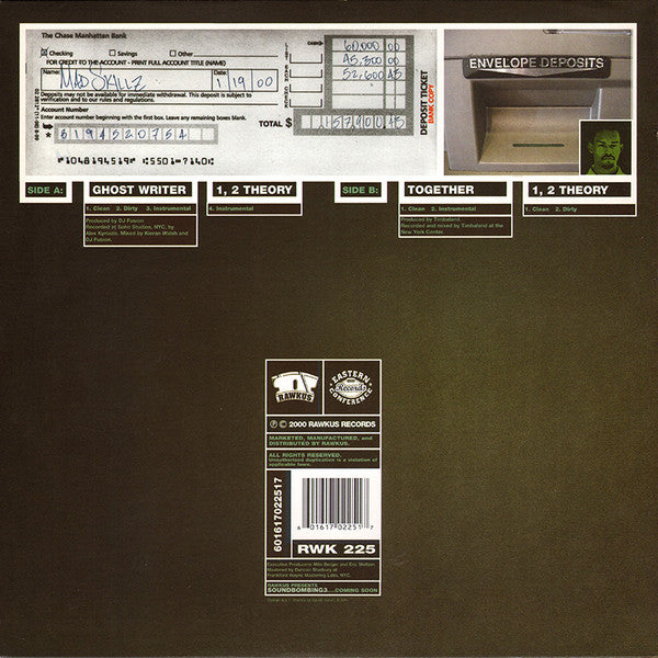 Release: Ghost Writer / Together / 1, 2 Theory-Vinyl-US-2000-RWK 225, none-180559