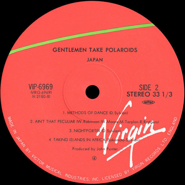 Gentlemen Take Polaroids = 孤独な影