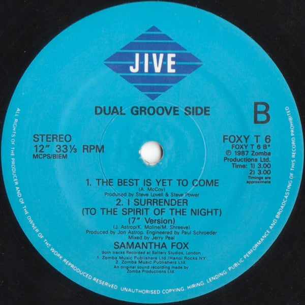 I Surrender (To The Spirit Of The Night)