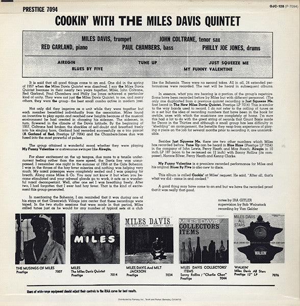 Cookin' With The Miles Davis Quintet
