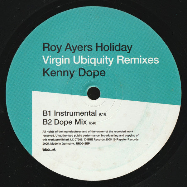 Holiday (Virgin Ubiquity Remixes)