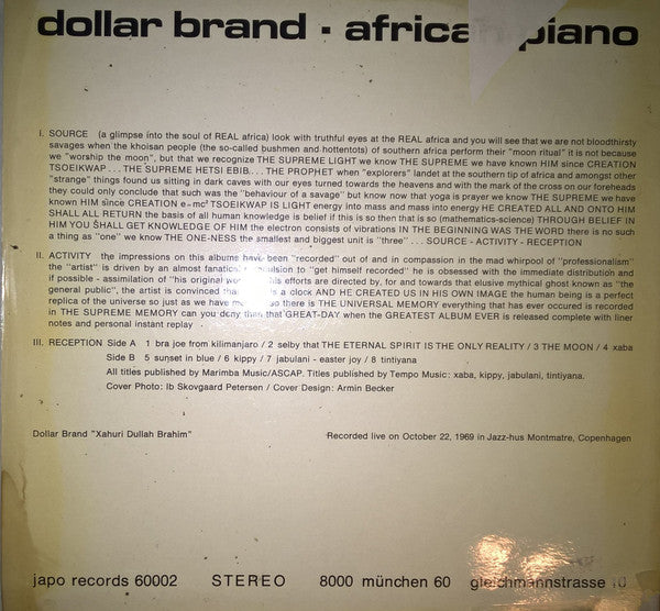 African Piano