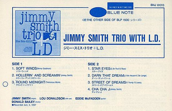 Jimmy Smith Trio + LD
