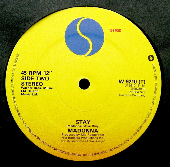 Like A Virgin (U.S. Dance Remix) / Stay