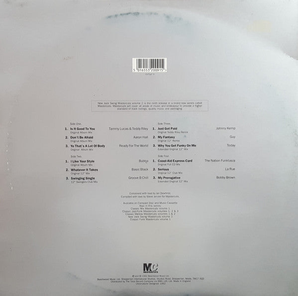 New Jack Swing Mastercuts Volume 2