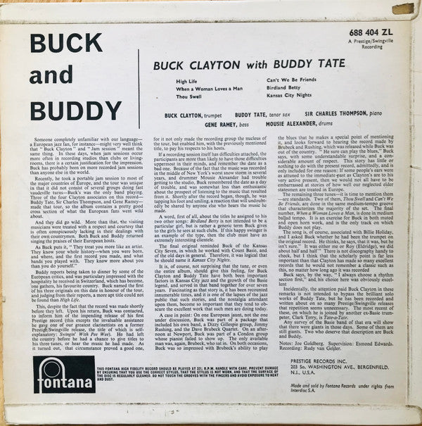 Buck And Buddy