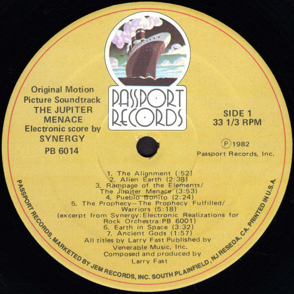 The Jupiter Menace (Original Motion Picture Soundtrack)