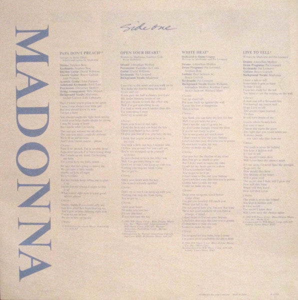 True Blue = トゥルー・ブルー