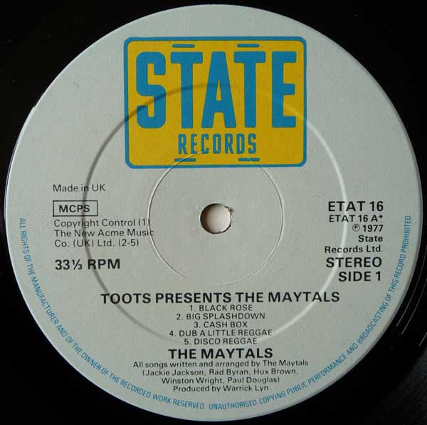 Toots Presents The Maytals