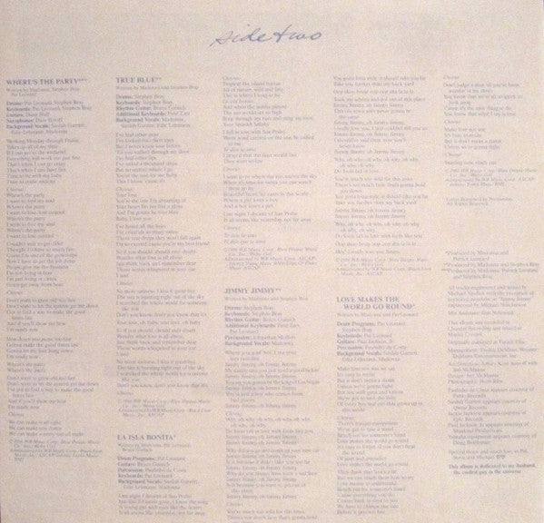 True Blue = トゥルー・ブルー