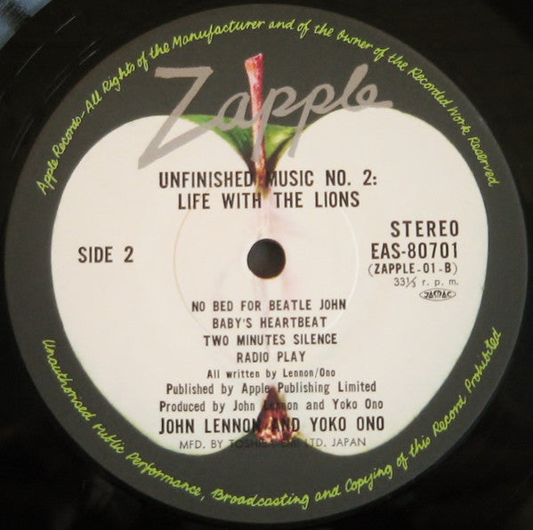 Unfinished Music No. 2: Life With The Lions